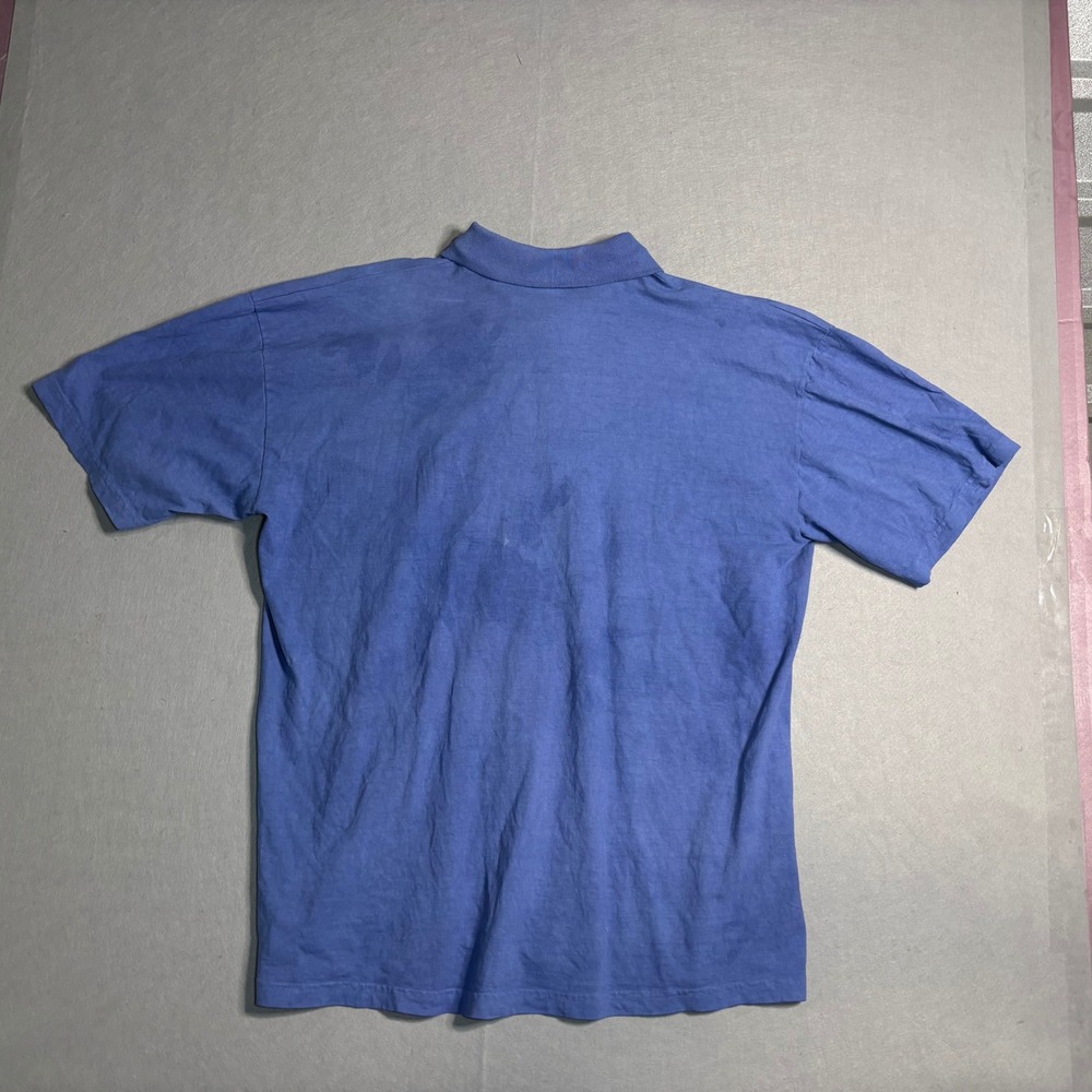 SOL Apparel Men's Polo Shirt XL Blue 100% Cotton Made in USA - Picture 12 of 16